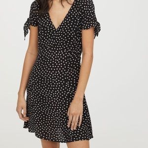 V-Neck Polka Dot Dress